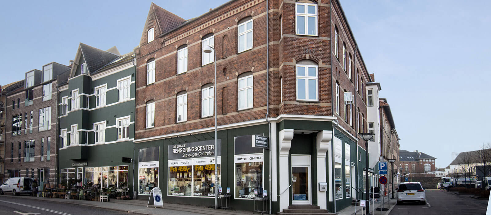 Herslebsgade-og-Nørrebrogade I Vejle. Lejeboliger udlejet af Heimstaden